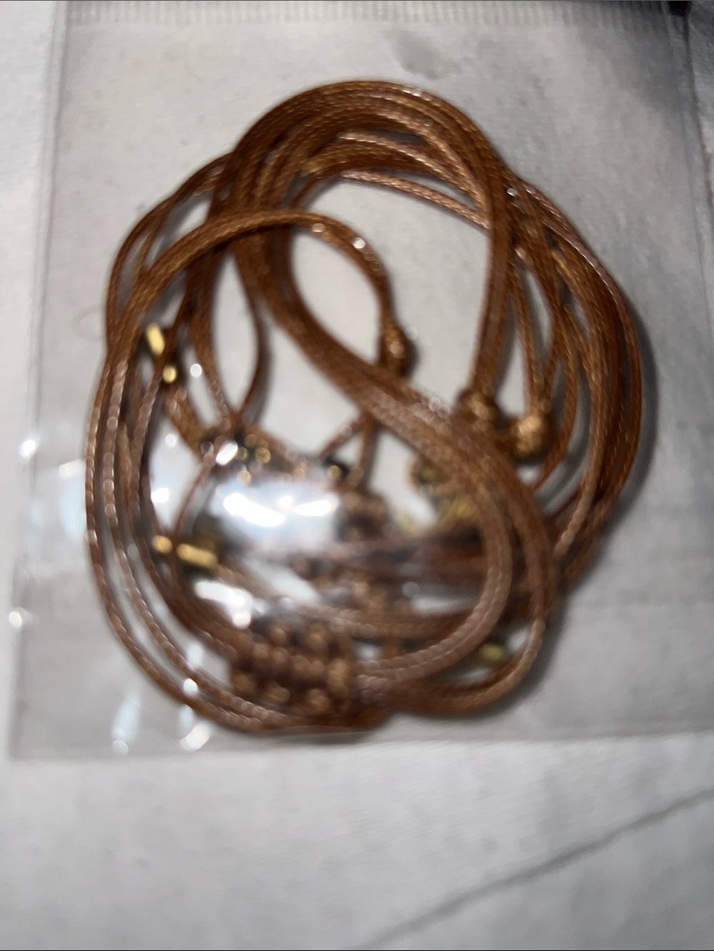 Brown Multi-Strand Women's Necklace Set